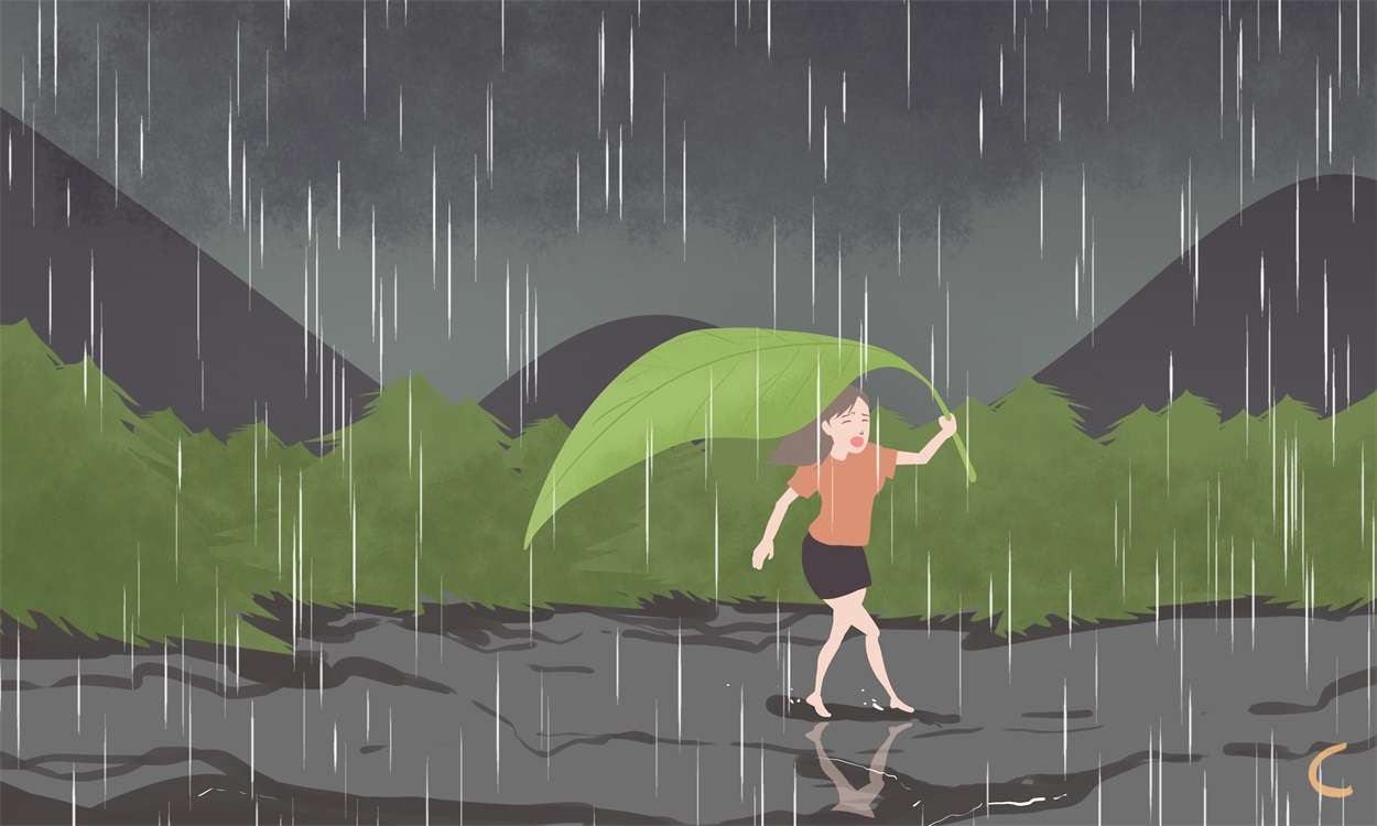 描寫下雨天的唯美句子