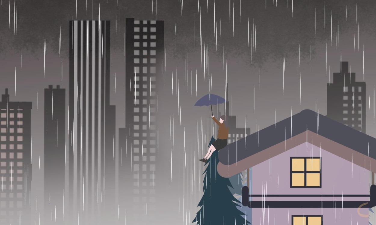 下雨天的可愛文案100句